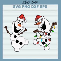 Christmas Olaf Frozen SVG
