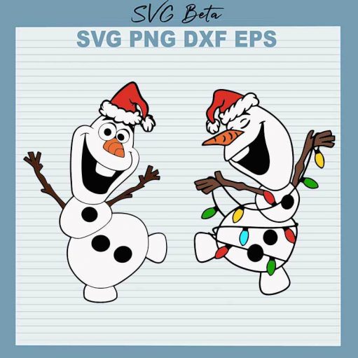 Christmas Olaf Frozen Svg