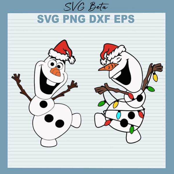 Christmas Olaf Frozen SVG