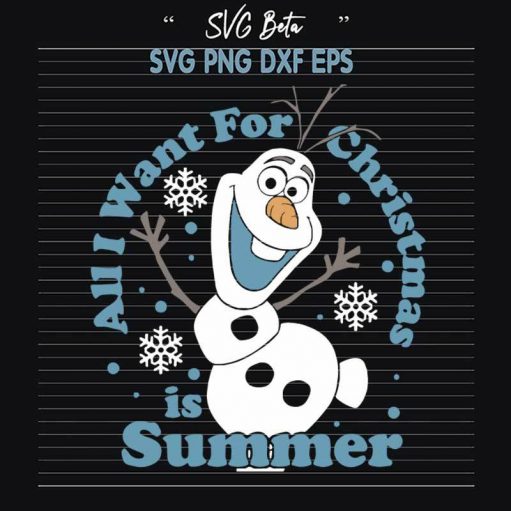 All I Want For Christmas Is Summer SVG