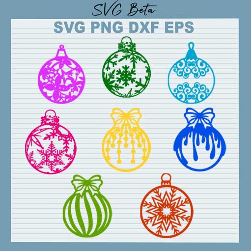 Ornament snow christmas svg