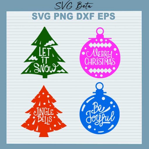 Ornament Christmas Quotes Svg
