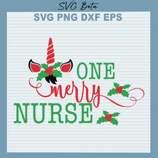 one merry nurse svg