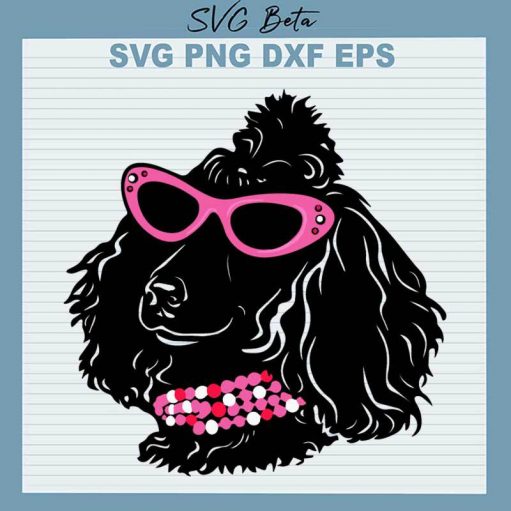 Poodle With Glasses Svg