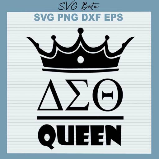 Delta Sigma Theta Queen SVG