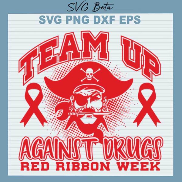 Red Ribbon Week Team Up SVG