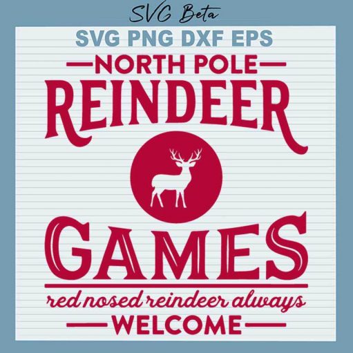 North Pole Reindeer Games Svg