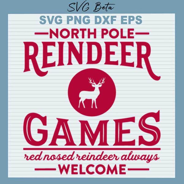 North Pole Reindeer Games SVG