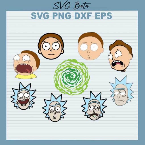 Rick And Morty Characters SVG