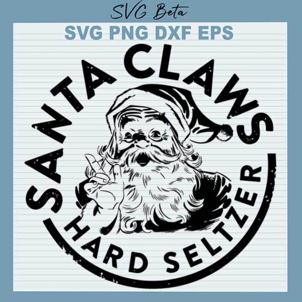 Santa Claws Hard Seltzer SVG