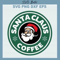 Santa Claus Starbucks Coffee SVG