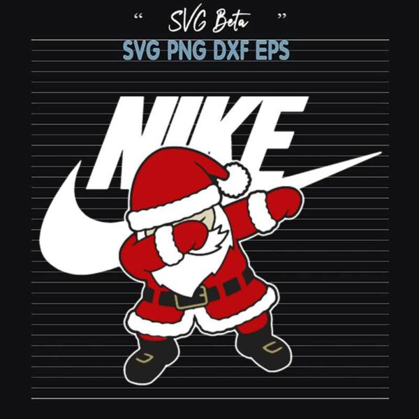 Dabbing Santa Nike Logo SVG