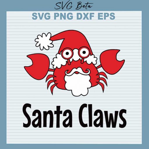 Santa claws svg