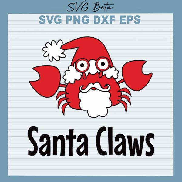 Santa claws svg