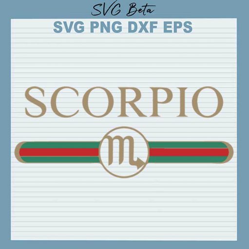 Scorpio Gucci Zodiac Svg