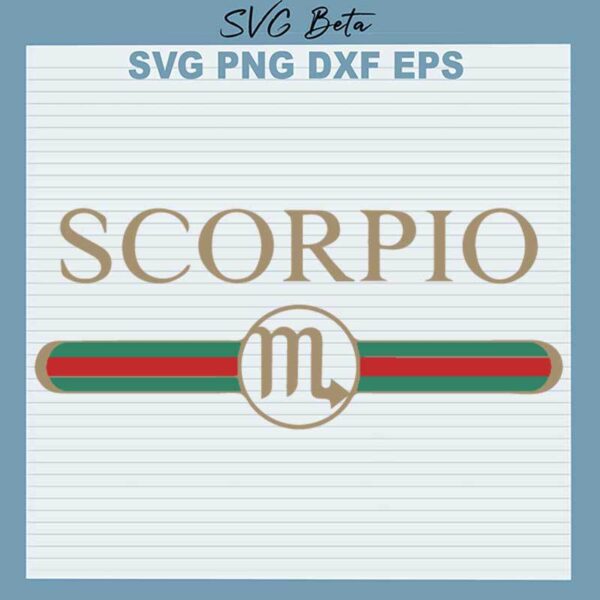 Scorpio Gucci Zodiac SVG