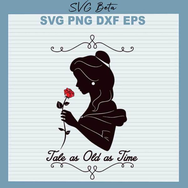 Belle Tale As Old As Time SVG