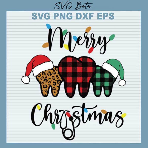 Merry Christmas Teeth SVG