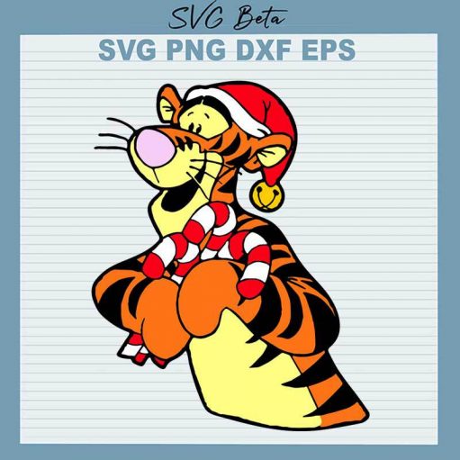 Christmas Tigger SVG