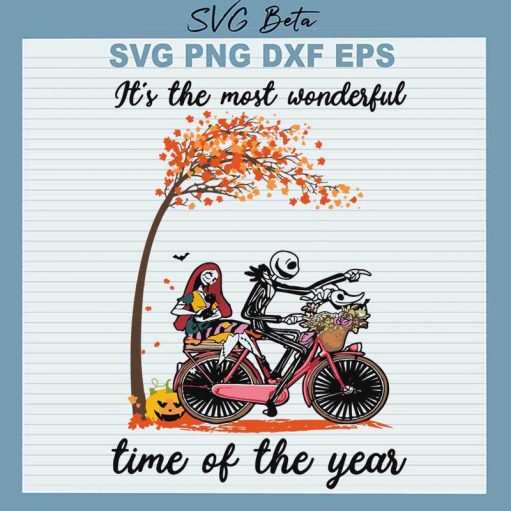 Jack Skellington The Most Wonderful Time Of The Year SVG