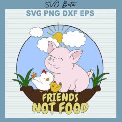 Vegetarian Friends Not Food SVG