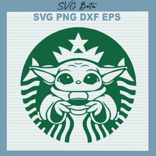 Yoda Starbucks Coffee SVG