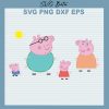 Peppa Pig Family SVG