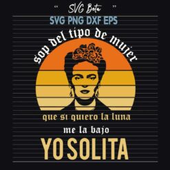 Frida Kahlo Yo Solita svg