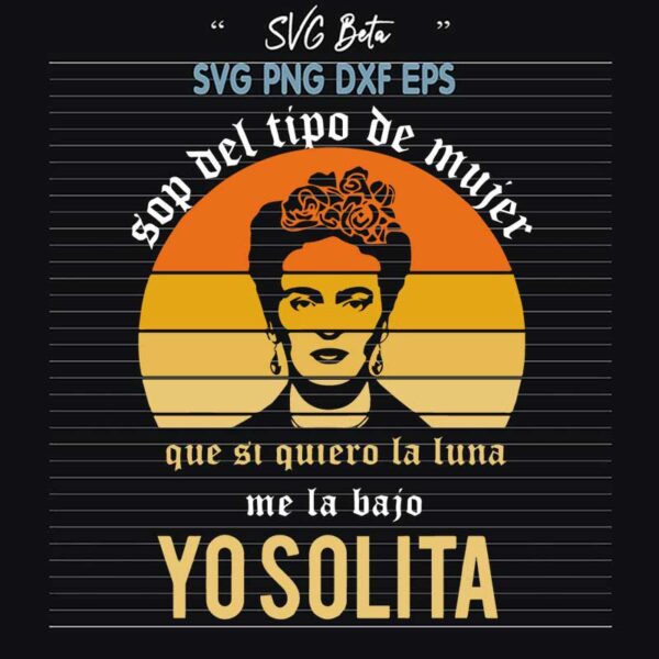 Frida Kahlo Yo Solita svg