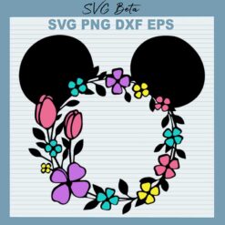 Mickey Ears Wreath SVG