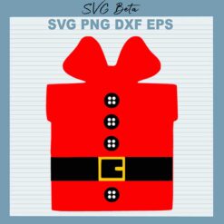 Christmas Santa Gift Box SVG