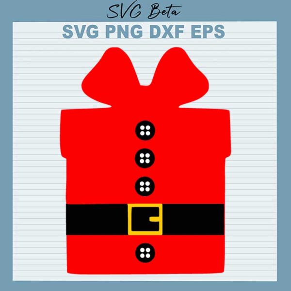 Christmas Santa Gift Box SVG