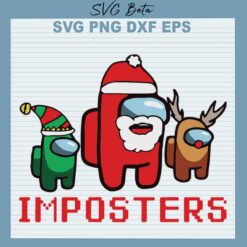 Among Us Imposters Christmas SVG