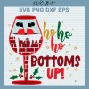 Ho Ho Ho Bottoms Up Jingle Juice SVG
