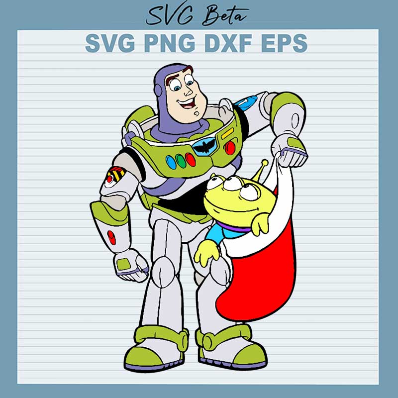 Buzz Lightyear Christmas SVG Toy Story Christmas SVG Buzz Lightyear 