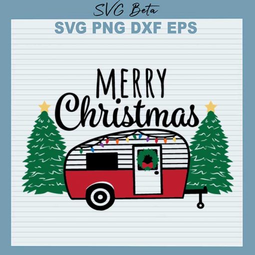 Merry Christmas Camper SVG