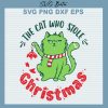 The Cat Who Stole Christmas Svg