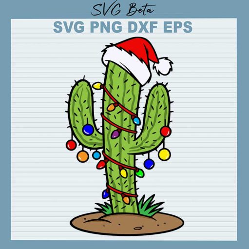 Christmas Cactus Svg