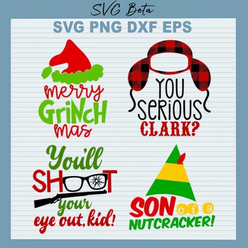Christmas You Serious Clark SVG, Xmas Gift SVG, Merry Christmas Quotes SVG PNG DXF cut file