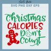 Christmas calories don't count svg