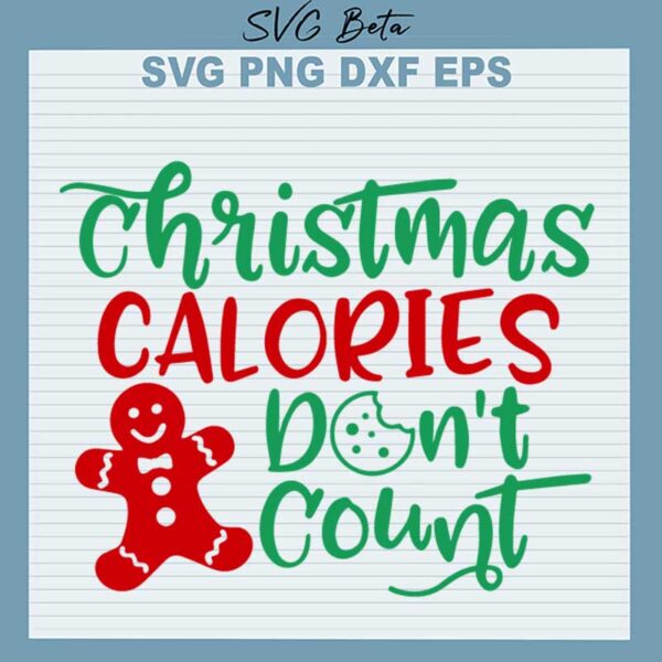 Christmas calories don't count svg