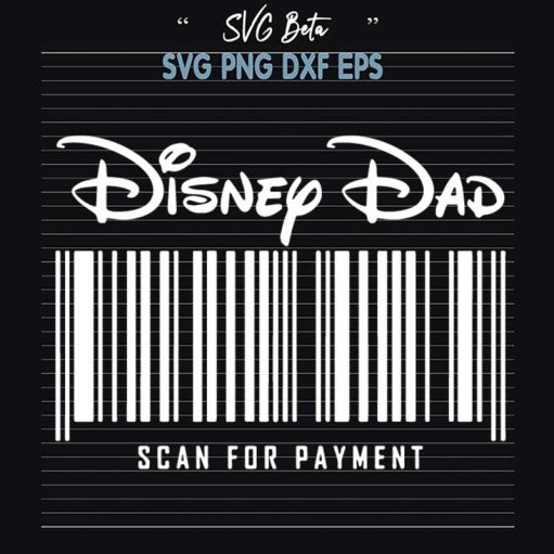 Disney Dad scan for payment svg