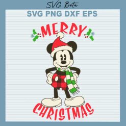 Mickey Merry Christmas SVG