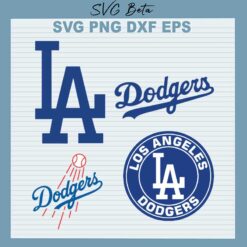 Los Angeles Dodgers Baseball Logo SVG