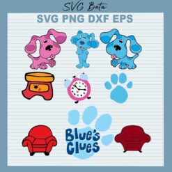 Dog Blue Clues SVG