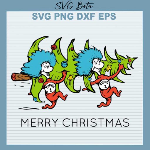 Dr Seuss Merry Christmas Tree Svg