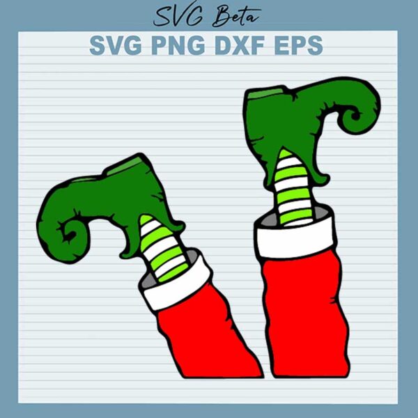 Christmas Elf Feet SVG