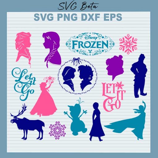 Frozen Let It Go Svg