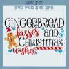 gingerbread kises and christmas wishes svg