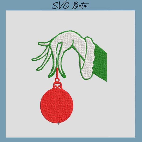 Grinch hand embroidery design